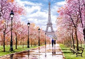 CASTORLAND Puzzle Romantikus séta Párizsban 68x47cm 1000