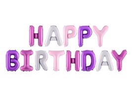 Fólia léggömb születésnapi dekoráció - Boldog születésnapot