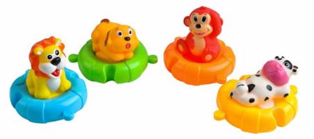 Gyermek fürdőszobai játékok - mentőöves állatkák