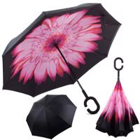 Fordítva összecsukható esernyő, rózsaszín